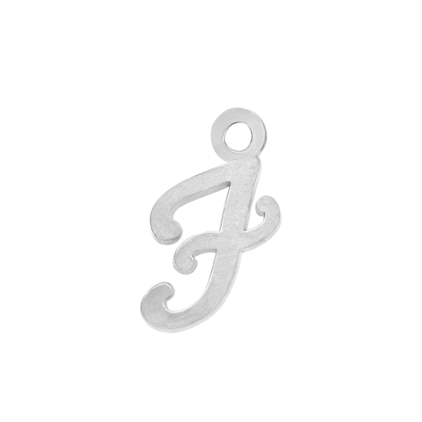 Script Initials with 1 Jump Ring (7 mm)
