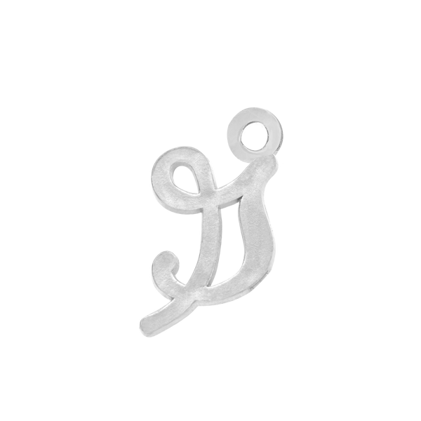 Script Initials with 1 Jump Ring (7 mm)