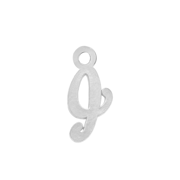 Script Initials with 1 Jump Ring (7 mm)