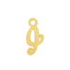 Script Initials with 1 Jump Ring (7 mm)