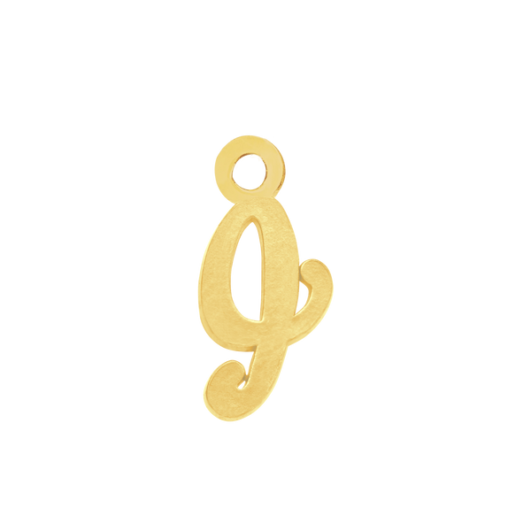 Script Initials with 1 Jump Ring (7 mm)