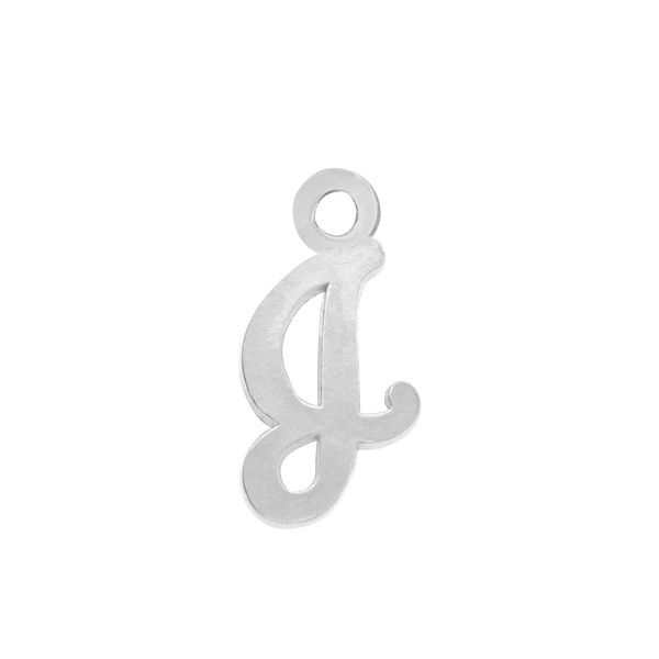 Script Initials with 1 Jump Ring (7 mm)