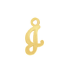 Script Initials with 1 Jump Ring (7 mm)