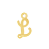 Script Initials with 1 Jump Ring (7 mm)