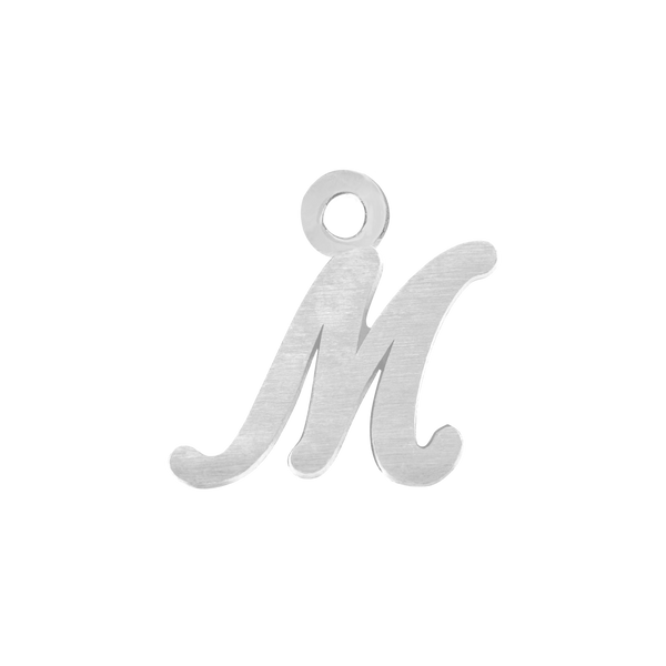 Script Initials with 1 Jump Ring (7 mm)