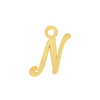 Script Initials with 1 Jump Ring (7 mm)