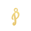 Script Initials with 1 Jump Ring (7 mm)