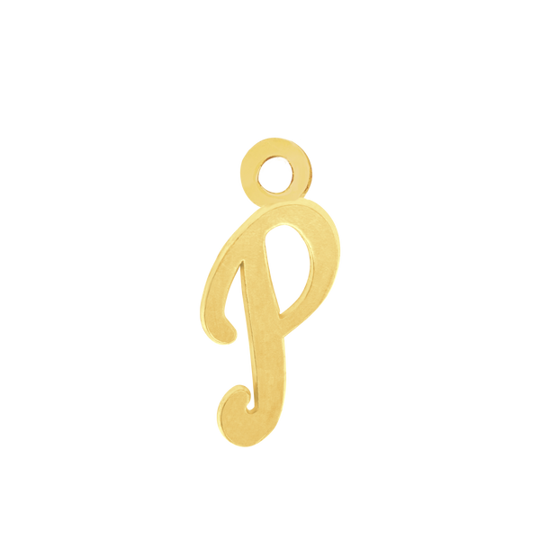 Script Initials with 1 Jump Ring (7 mm)