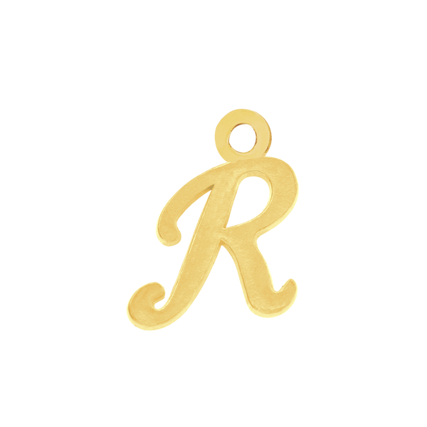 Script Initials with 1 Jump Ring (7 mm)