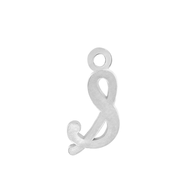 Script Initials with 1 Jump Ring (7 mm)