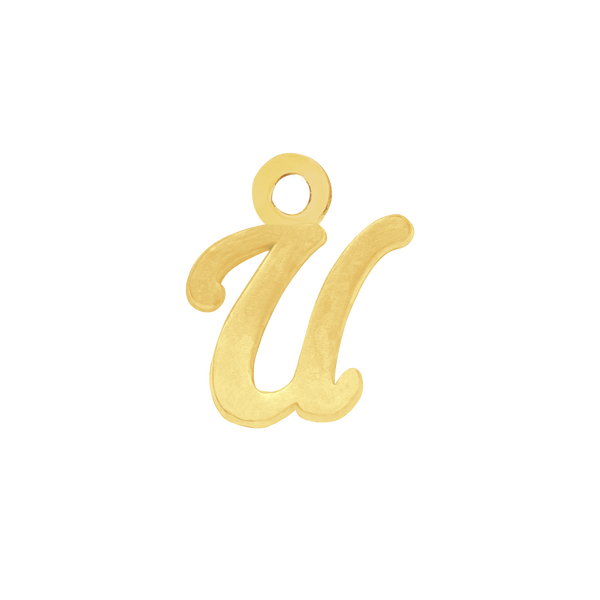 Script Initials with 1 Jump Ring (7 mm)