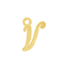 Script Initials with 1 Jump Ring (7 mm)