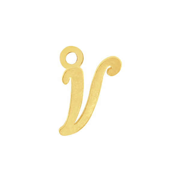 Script Initials with 1 Jump Ring (7 mm)