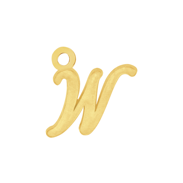 Script Initials with 1 Jump Ring (7 mm)