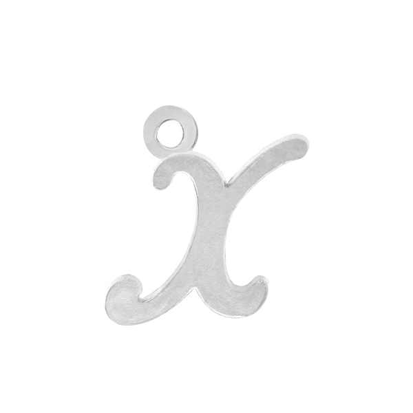 Script Initials with 1 Jump Ring (7 mm)