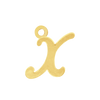 Script Initials with 1 Jump Ring (7 mm)