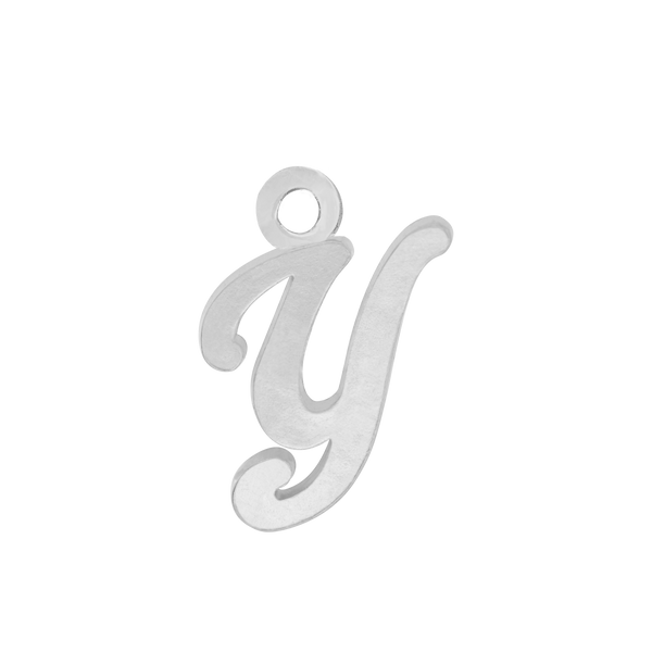 Script Initials with 1 Jump Ring (7 mm)