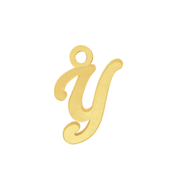 Script Initials with 1 Jump Ring (7 mm)