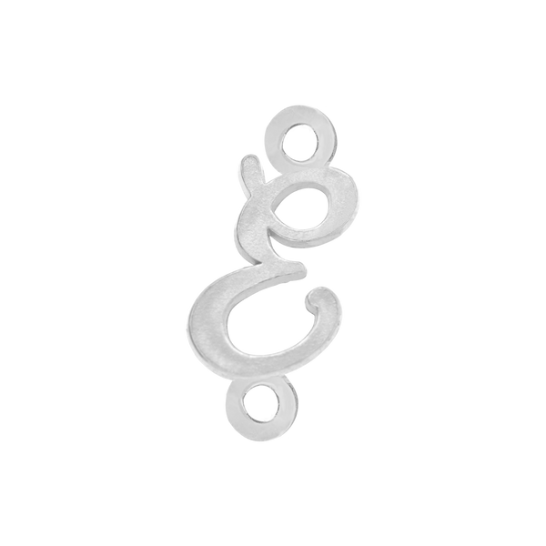 Script Initials with 2 Jump Rings (7 mm)