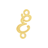Script Initials with 2 Jump Rings (7 mm)