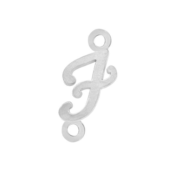 Script Initials with 2 Jump Rings (7 mm)