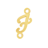 Script Initials with 2 Jump Rings (7 mm)