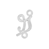 Script Initials with 2 Jump Rings (7 mm)