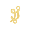 Script Initials with 2 Jump Rings (7 mm)