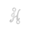 Script Initials with 2 Jump Rings (7 mm)