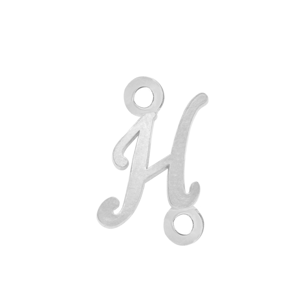 Script Initials with 2 Jump Rings (7 mm)