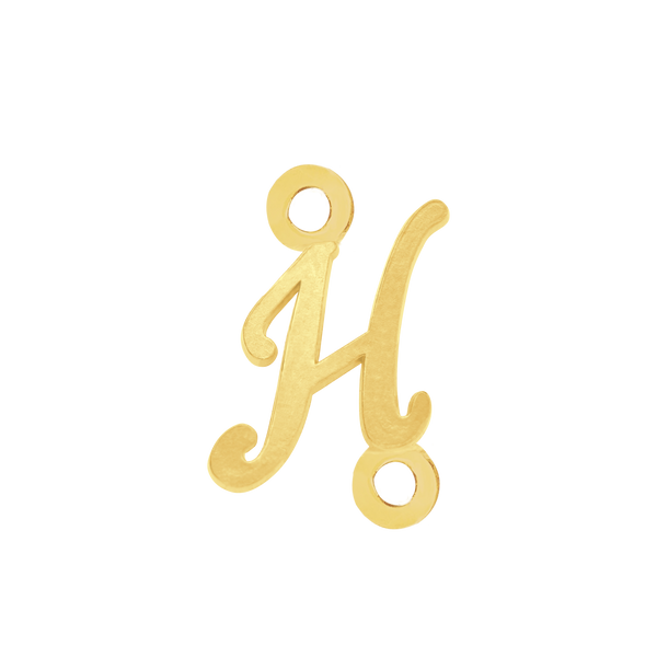 Script Initials with 2 Jump Rings (7 mm)