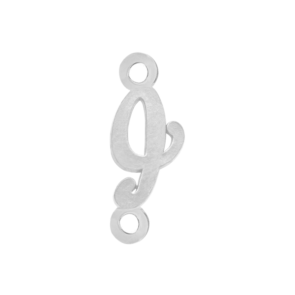 Script Initials with 2 Jump Rings (7 mm)