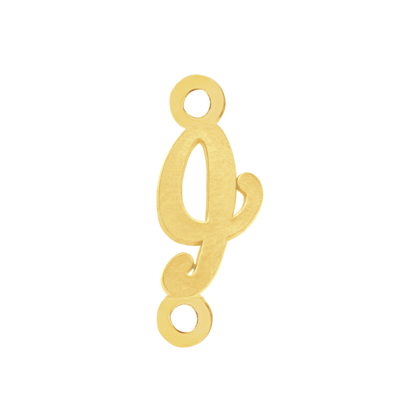 Script Initials with 2 Jump Rings (7 mm)