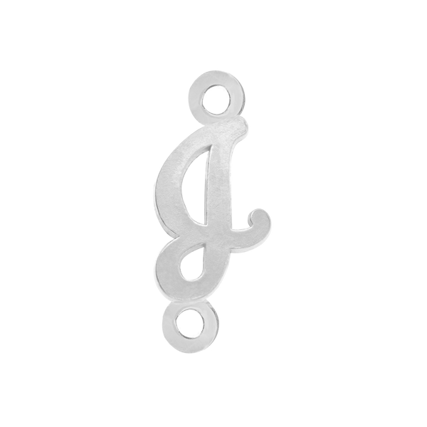 Script Initials with 2 Jump Rings (7 mm)
