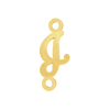 Script Initials with 2 Jump Rings (7 mm)