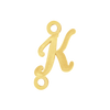 Script Initials with 2 Jump Rings (7 mm)