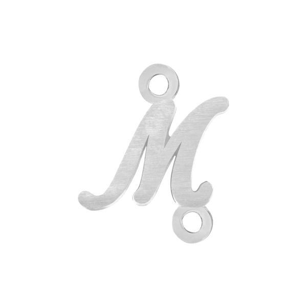 Script Initials with 2 Jump Rings (7 mm)