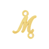 Script Initials with 2 Jump Rings (7 mm)