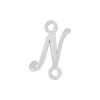 Script Initials with 2 Jump Rings (7 mm)