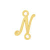 Script Initials with 2 Jump Rings (7 mm)