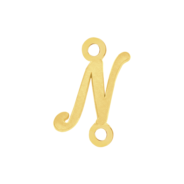 Script Initials with 2 Jump Rings (7 mm)