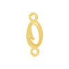 Script Initials with 2 Jump Rings (7 mm)