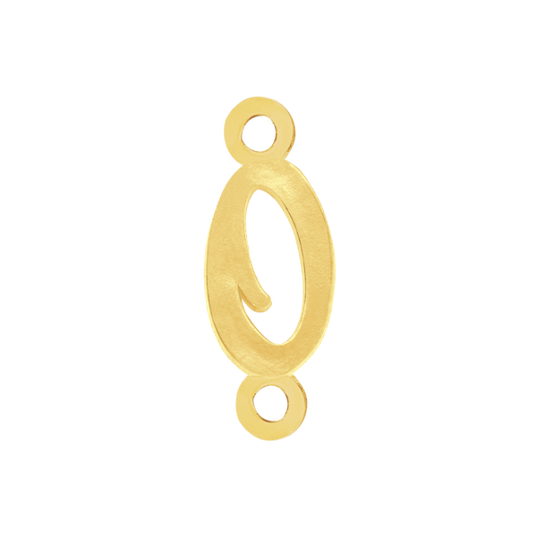 Script Initials with 2 Jump Rings (7 mm)