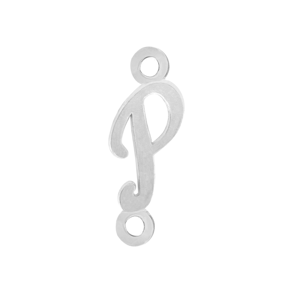 Script Initials with 2 Jump Rings (7 mm)