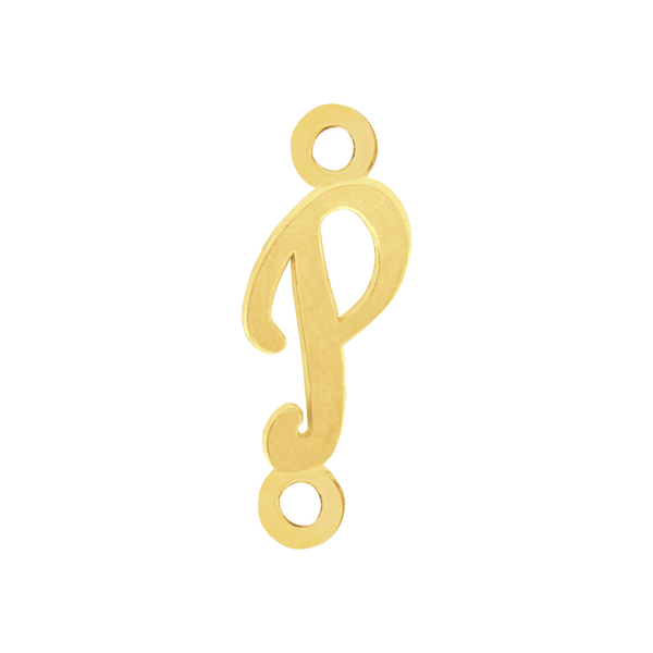 Script Initials with 2 Jump Rings (7 mm)