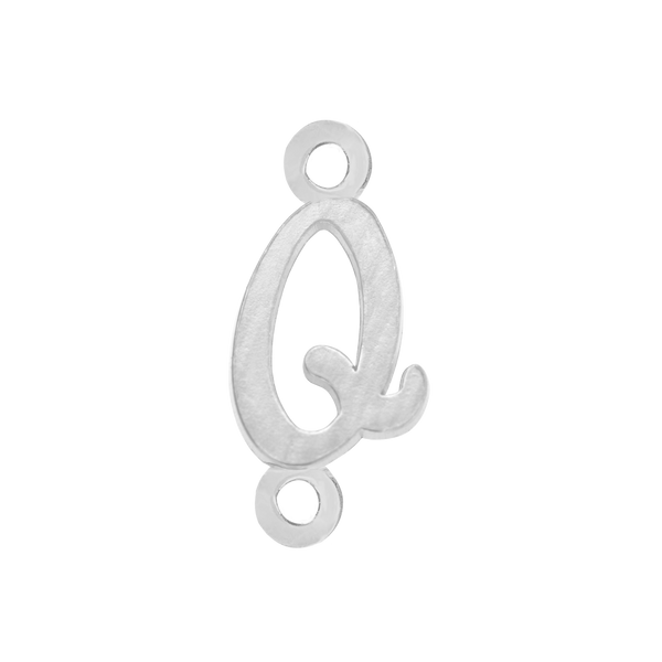 Script Initials with 2 Jump Rings (7 mm)