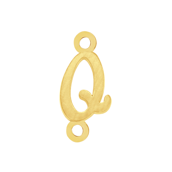 Script Initials with 2 Jump Rings (7 mm)