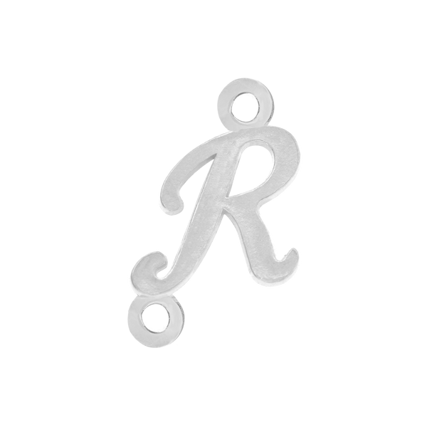 Script Initials with 2 Jump Rings (7 mm)