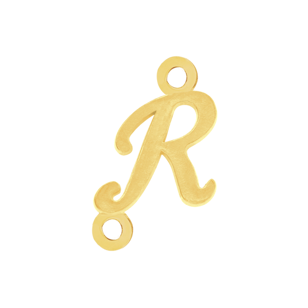 Script Initials with 2 Jump Rings (7 mm)