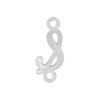 Script Initials with 2 Jump Rings (7 mm)